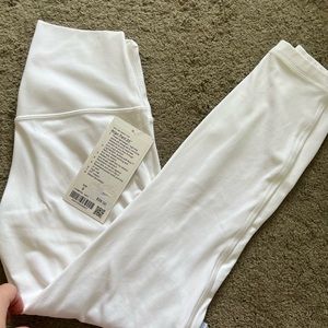 NWT White lululemon Align 7/8 Pant.